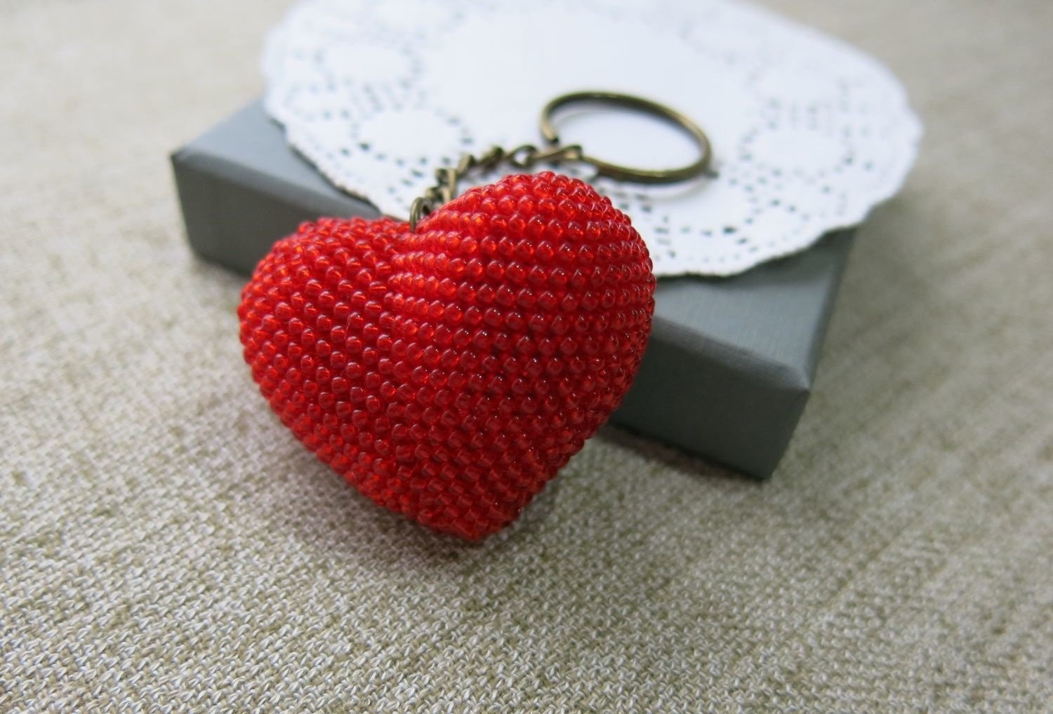 сердечко из бисера