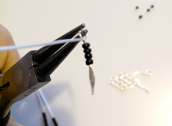 серьги из бисера