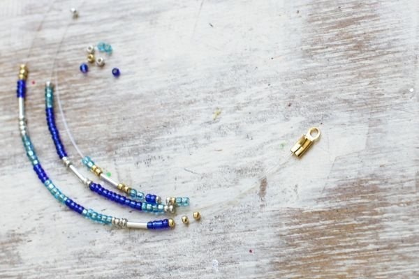 серьги из бисера