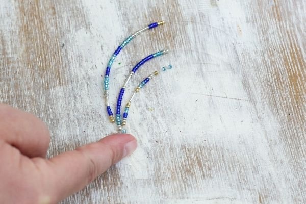 серьги из бисера